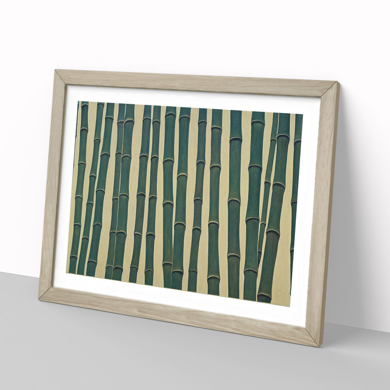 Stimulating Bamboo Forest - Framed Print, 46cm H x 64cm W x 2cm D, Oak