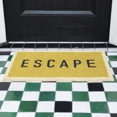 Tapis d'entrée / extérieur antidérapant Aloha Escape 30 po x 18 po