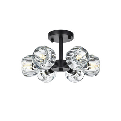 Yiau Crystal Flush Mount