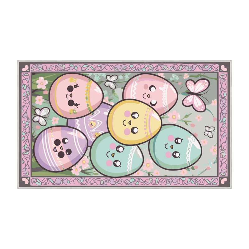 Tapis de vacances de Pâques The Holiday Aisle®, Rectangulaire 8 pi x 10 pi