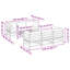  Ensemble de canapé de patio modulaire en bois de pin massif anthracite-678284228