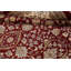 Tapis rouge à motif de légumes Tabriz noué à la main 9 x 12