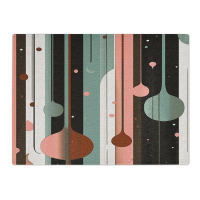 Funky Retro Pattern Vol.3  Glass Chopping Board