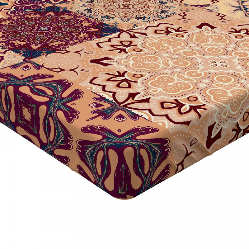 Microfiber Patchwork Fitted Sheet, Twin Fitted Sheet