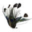 Peacock Ocelli Feather Clip-On Christmas Ornament -6"