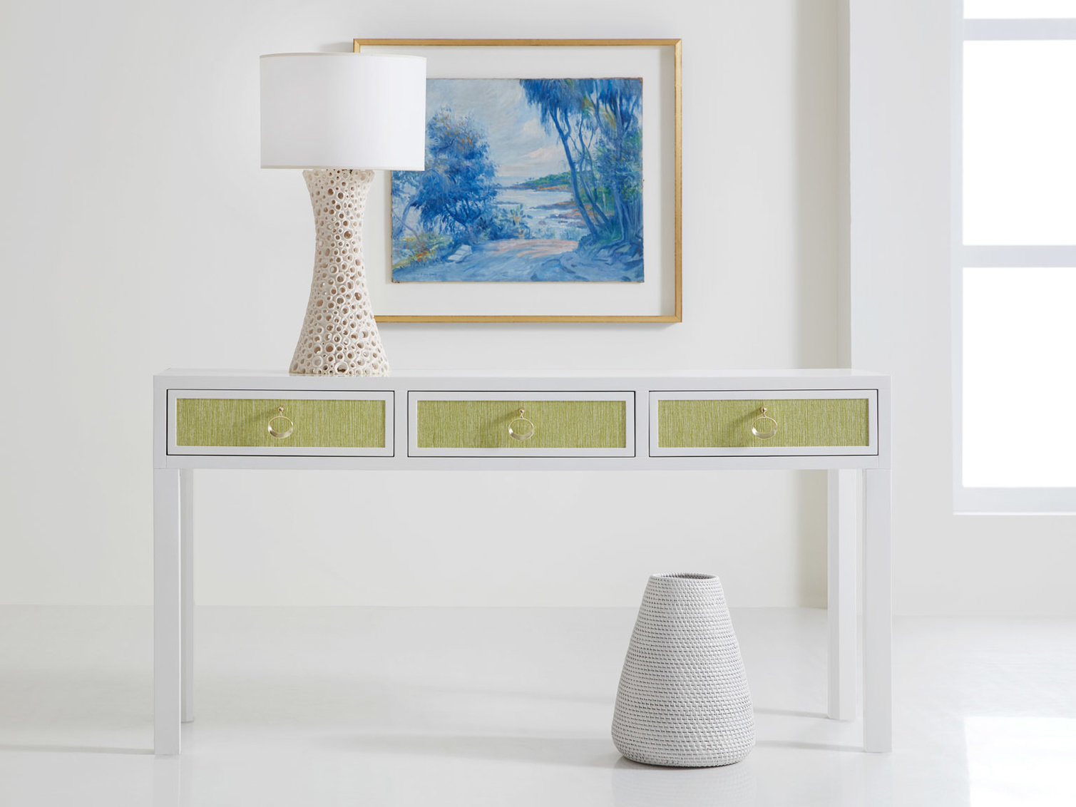 Modern History Home Costa 3 Drawer Console Table - Wayfair Canada
