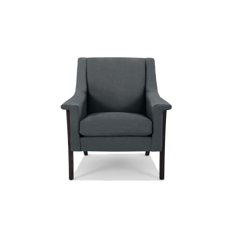 Arlo Armchair, Wenge, Ecru Polyester Blend