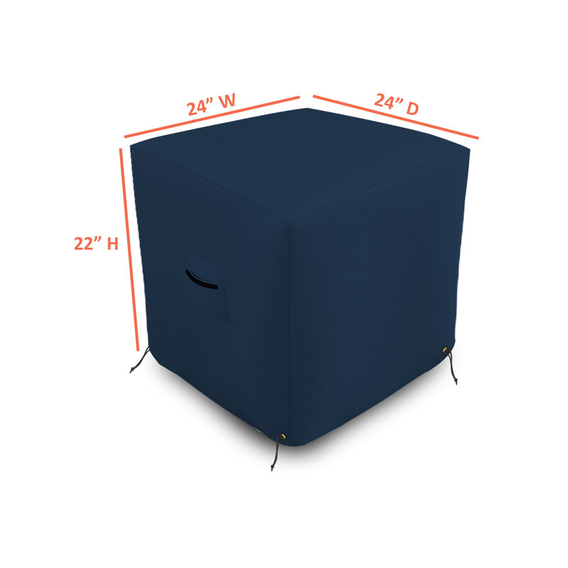 Outdoor Air Conditioner Cover, 55.9cm H x 61cm W x 61cm D, Blue