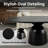 Meranda Modern Black Solid Wood Coffee Table, Oval Center Table With Rounded Edges End Table For Living Room, Easy To Assemble-196493552