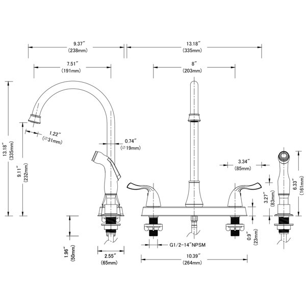 Dimensions du produit