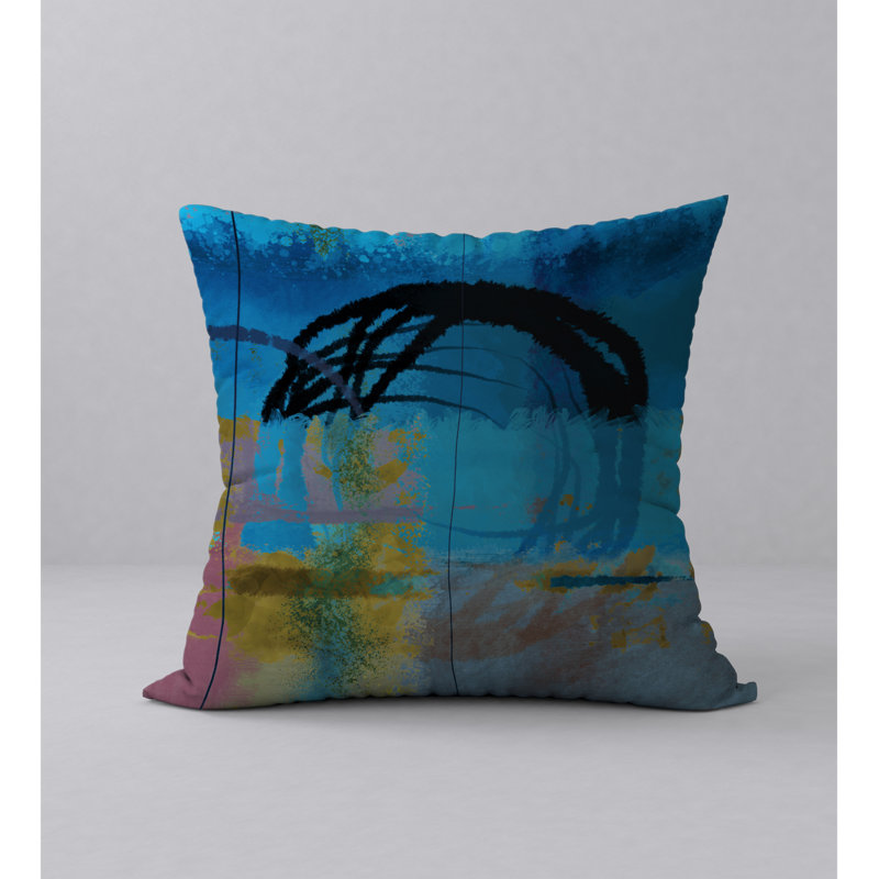 Abstract Reversible Throw Pillow, 20" x 20"