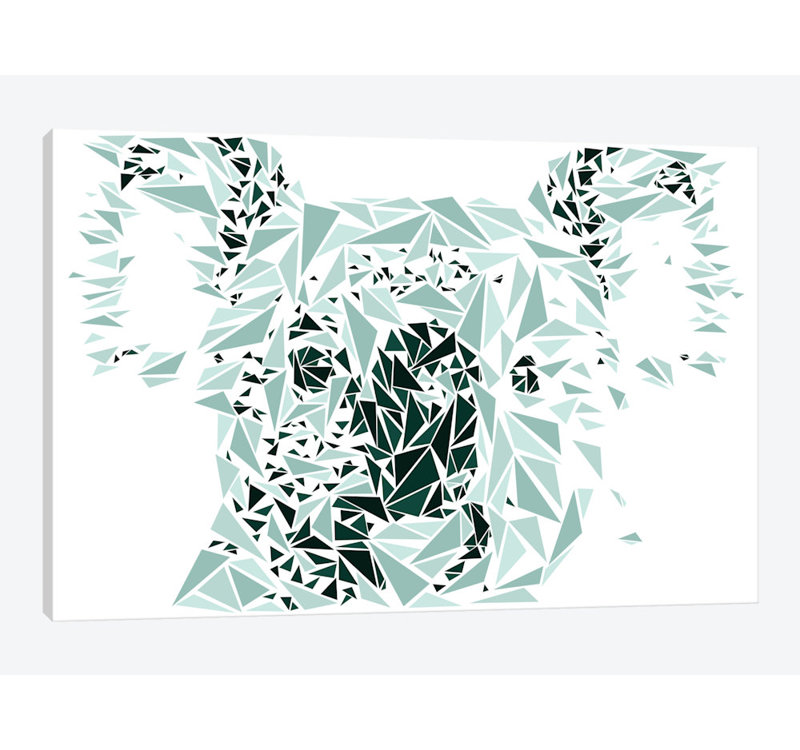 Art sur toile Cristian Mielu Koala, H 18 po x l 26 po x P 1,5 po, Toile tendue, Non mat