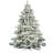 Kinsey Flocked Alaskan Artificial Christmas Tree-1014413345
