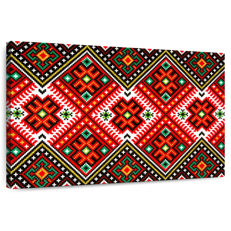Avery Ukrainian Geometric Pattern, 16" H x 24" W