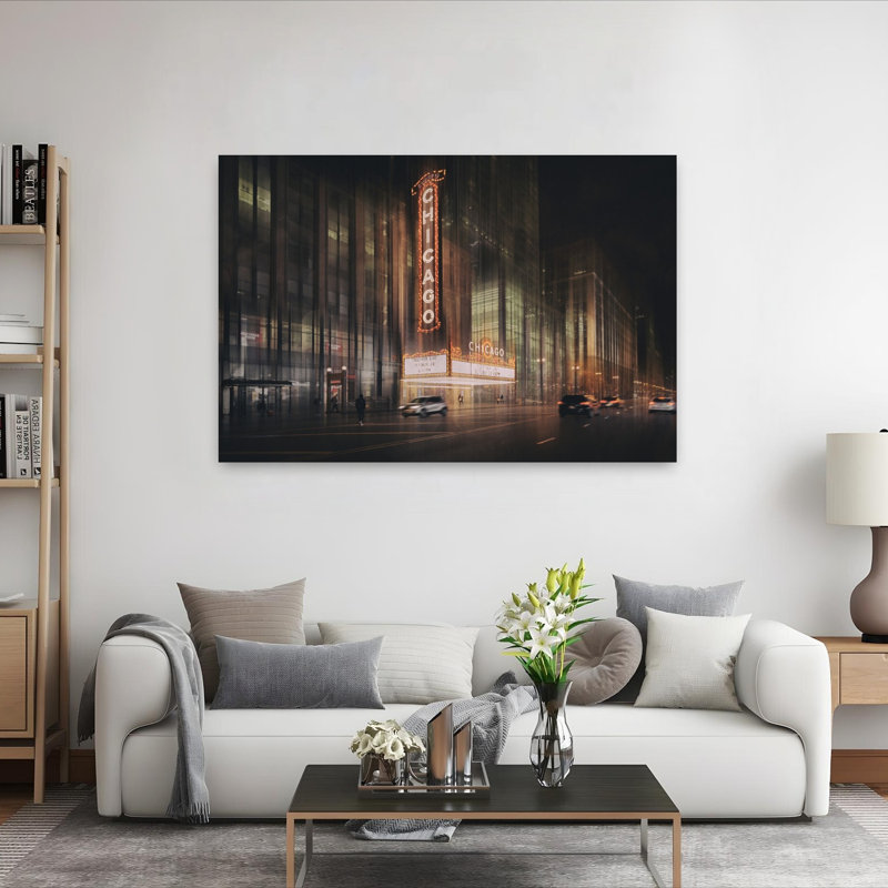 Together Live Abstract Contemporary Architecture City Wall Art by Roswitha Schleicher-Schwarz - Wrapped Canvas Print