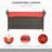 Outsunny 27 Gallon Patio Wicker Storage Bench, Outdoor PE Rattan Patio Furniture, 2-In-1 Large Capacity Rectangle Garden Storage Box With Handles And Cushion, Red-945579797