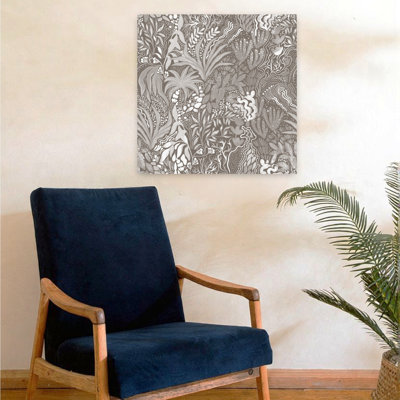Art contemporain, paysage audacieux, palmier délicat, forêt rose