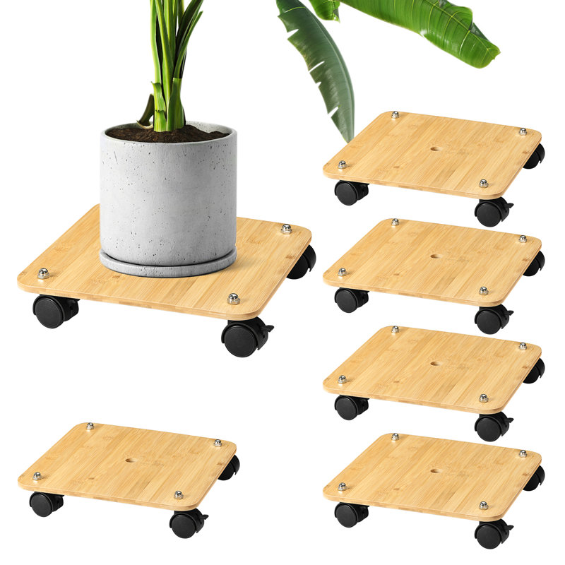 Wood Plant Stand, Natural