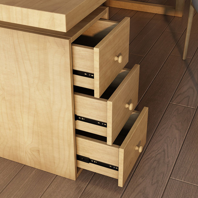 Bureaux rectangulaires en bois massif de couleur bois, H 29,53 po x l 62,99 po x P 19,69 po
