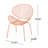 Andrighetti Outdoor Metal Mesh Shell Chairs-615870363