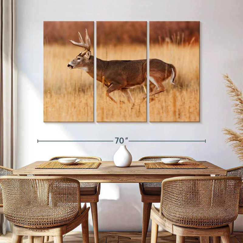 Brampt Running Buck, 42" H x 65" W