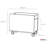KidSpace White Toy Chest with Wheels
