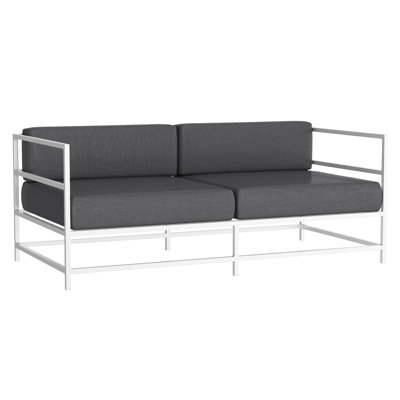 Delano 65'' Wide Metal Loveseat with Sunbrella® Cushions