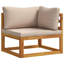 Ensemble de mobilier de jardin modulaire de 5 pièces en bois d'acacia massif naturel-1687319653-1687319676