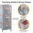 Jhavon 3-Drawer Wooden Cabinet with Wicker Storage Baskets and White Bear Design Christmas Gift