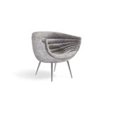 Nouveau 29" Wide Polyester Barrel Chair