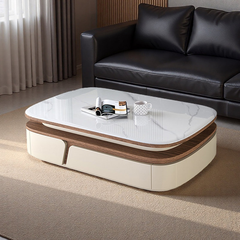 Table basse moderne et minimaliste haut de gamme, H 16,14 po x L 47,24 po x l 23,62 po