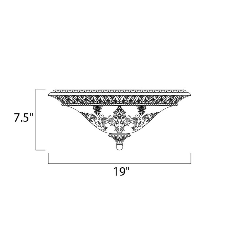 Hopson Glass Flush Mount, Screen Amber