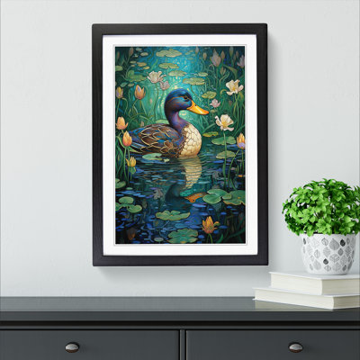 Duck Nouveau No.2 Framed Print