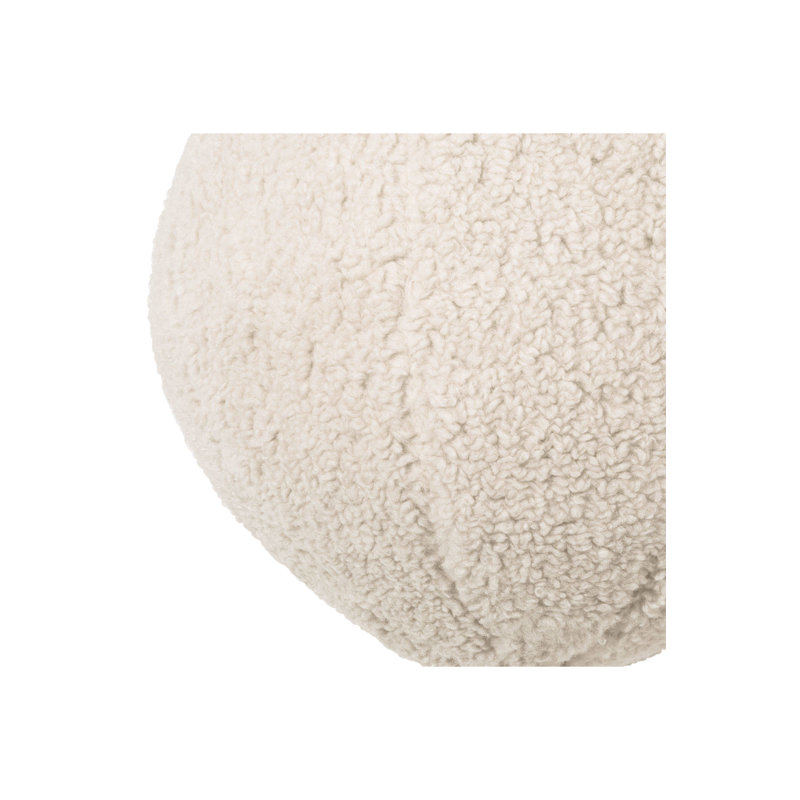 Palla Circular Pillow Cover & Insert, Cream, 11.81" x 11.81"