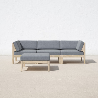 Jurgen 4 Piece Sectional Seating Group with Cushions -  AllModern, F87DB87D50C843668087867669BB89C8