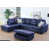 Similicuir bleu