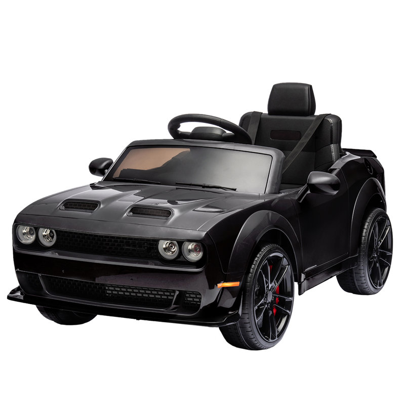 Voiture électrique pour enfant 12 V avec télécommande Dodge, Noir