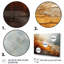 Grey And Orange Geological Wonders - Abstract Collages Canvas Art Print-981937723-981937724