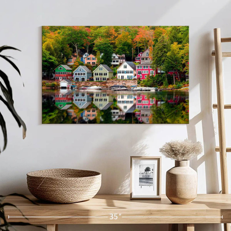 Maisons en bois du lac Winnipesaukee, H 16 po x l 24 po