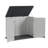 JolyDale 50 in. W x 29 in. D Outdoor Resin Horizontal Storage Shed With Floor