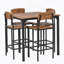 Ensemble de table de bar 5 pièces à hauteur de comptoir, une table avec quatre chaises