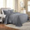 Ensemble de couvre-lit toutes saisons avec housse de coussin en tissu matelassé 100% coton Superior