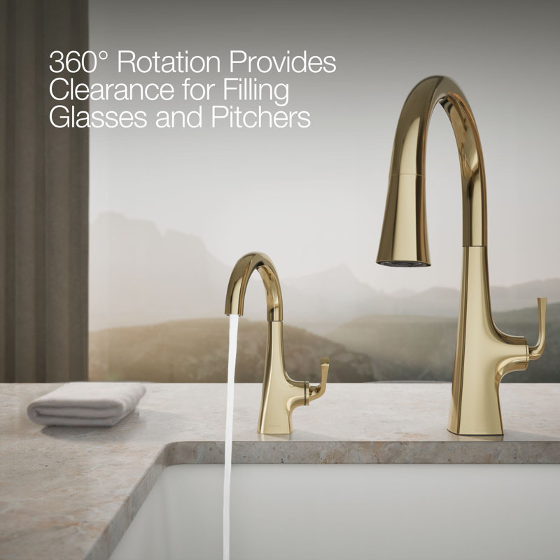 Graze Beverage Faucet, Gold