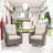 Merryman Swivel Wicker Outdoor Lounge Chair-675809531