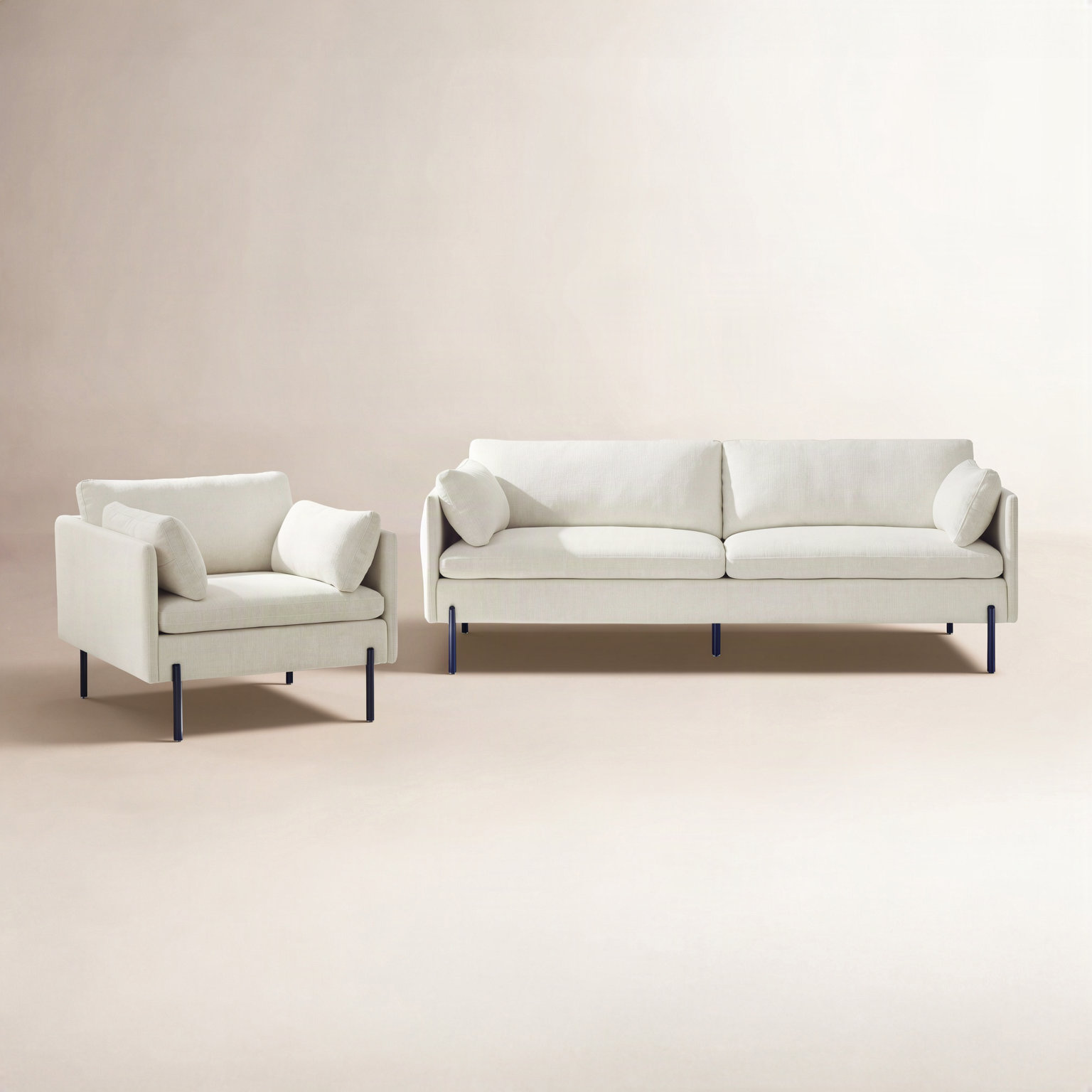 Moab 2-Piece Living Room Set, Flanigan Cotton Linen