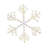 48" Warm White Sparkler Snowflake 960 LED Lighted Window Décor