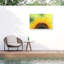 Tournesol boliné 2 sur toile-98044361