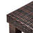 Brown Wicker Rectangular Outdoor Dining Table Bar Table