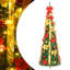 Arbre de Noël artificiel arbre de Noël avec support 50 lumières DEL vert-1667113218