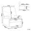 Whitford 85cm Wide Velvet Glider Standard Recliner-45259599